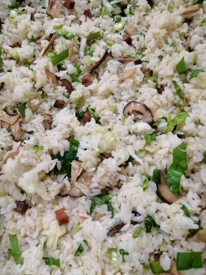 懷舊排骨便當~上海青蔬菜飯